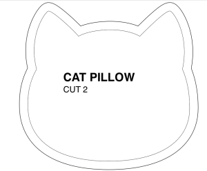 cat pillow pattern